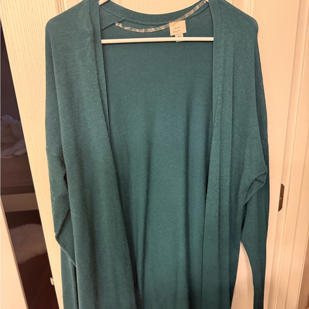 a new day Teal or green  Women's Cardigan